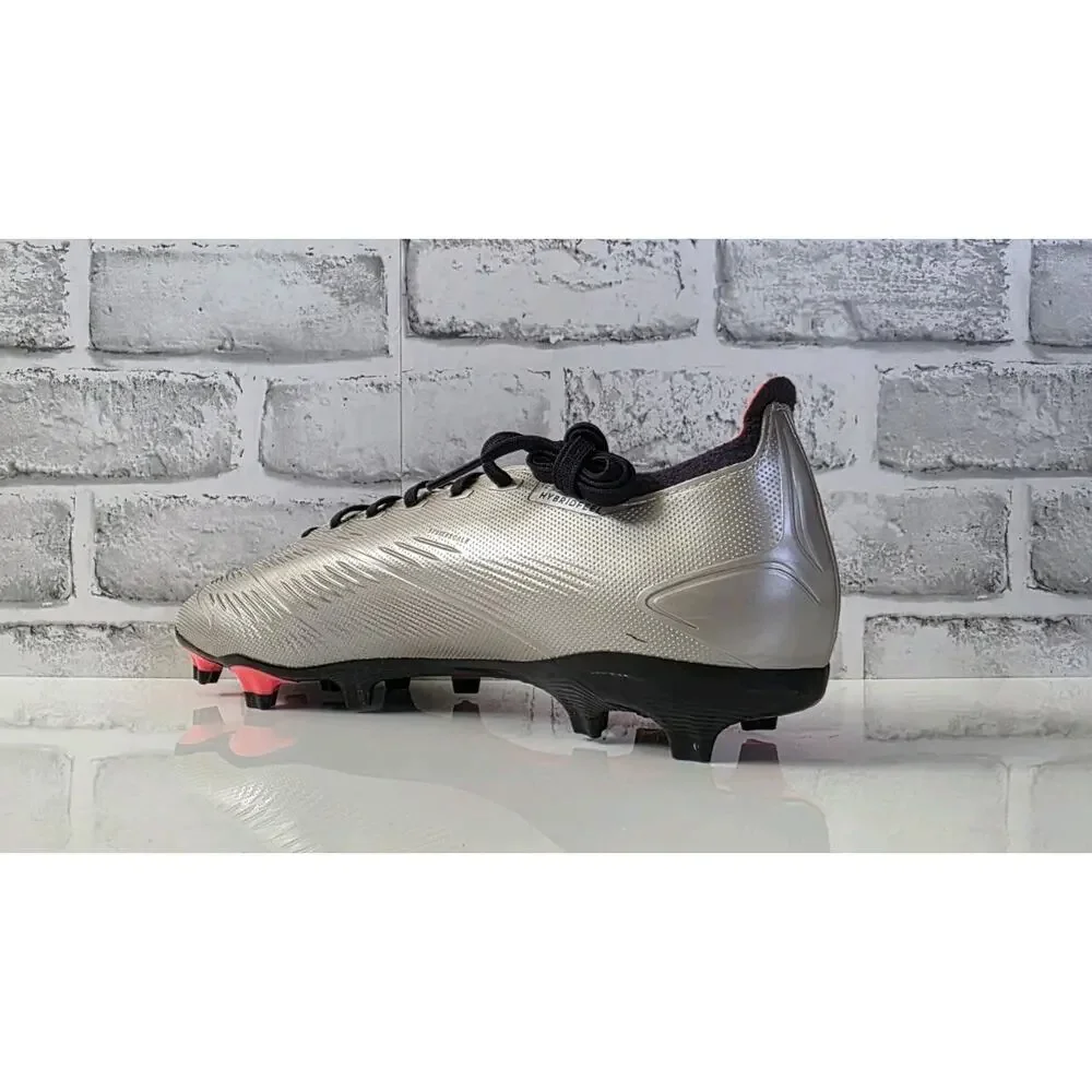 Adidas Predator League FG Men's Size 9.5 Platinum Metallic Soccer Cleats IF6349